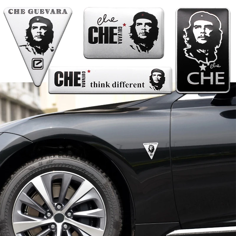 

Quality Aluminum Car Stickers Argentine Celebrities Che Guevara Hero Men Unusual Auto Motorcycle Exterior Refit Accessories