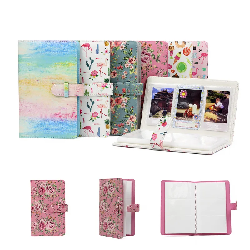 96 карманами из искусственной кожи Instant чехол для фотографий в альбоме ЖК дисплея