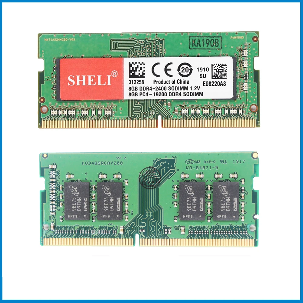 Шели 8 Гб PC4-19200 DDR4 2400 МГц 260Pin SODIMM лэптоп ноутбук память Оперативная память