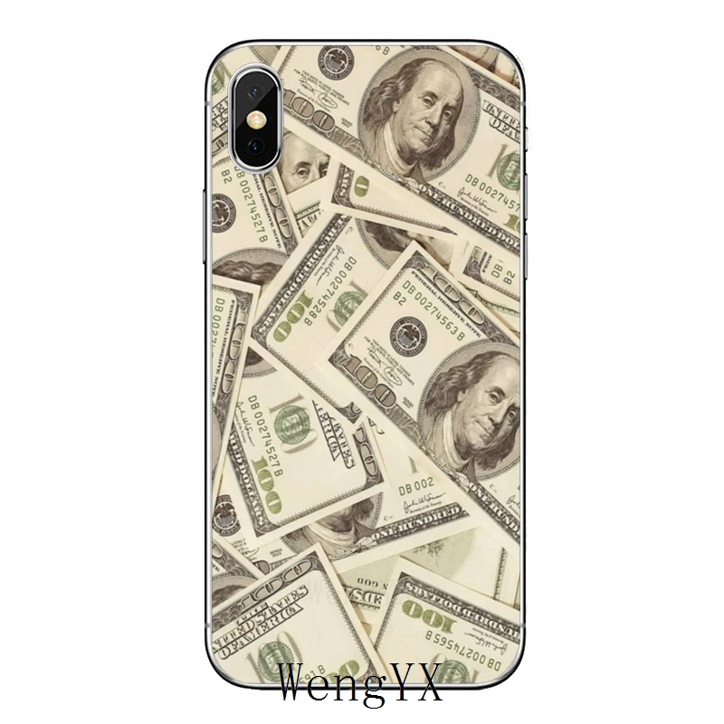 Для iPhone 11 pro XR X XS Max 8 7 6s plus SE 5s 5c iPod Touch 5 6 Чехол для денег долларов купюр Бен Франклин - Цвет: Franklin-A-09