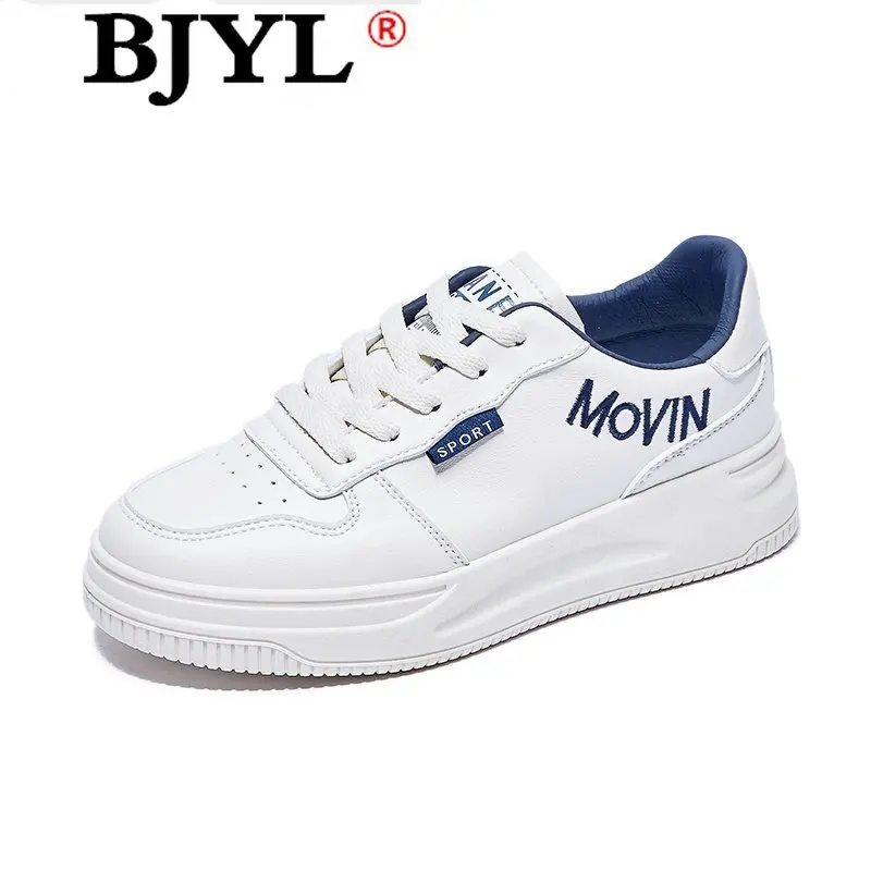 

2021 New Woman Casual Platform Pu Vulcanized Shoes Lace-up Spring Autumn Fashion Woman Sneaker Walking Comfortable Woman Shoes
