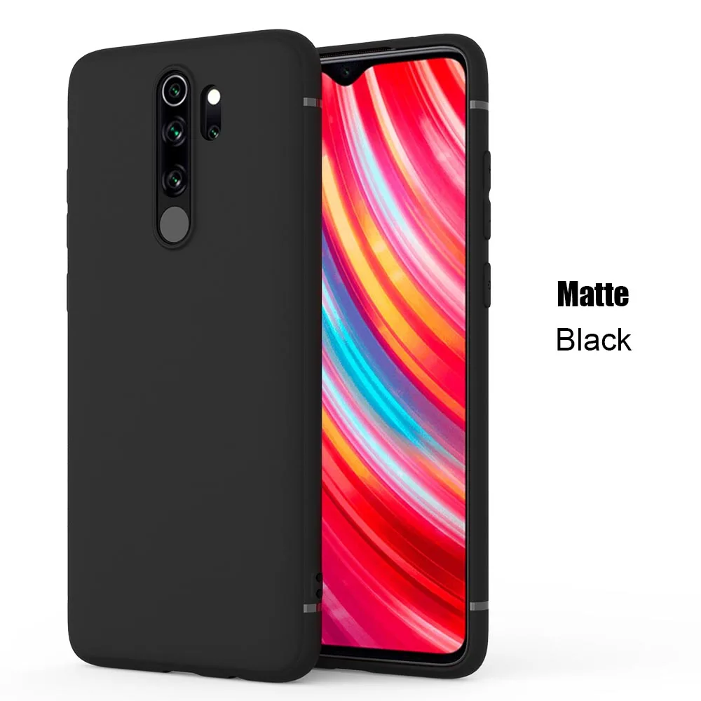 Matte Black Матовый тонкий чехол для Redmi Note 8 Pro 7 6 pro 5 Redmi 7A 8A 6A K20 высококачественный гибкий мобильный чехол для телефона - Цвет: Matte Black