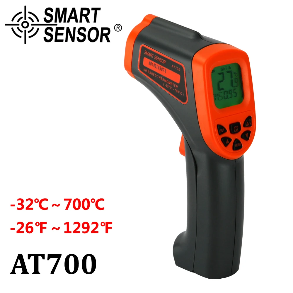 Digital Infrared Thermometer 950C 800C 700C Non-Contact laser IR Temperature Gun Pyrometer test Aquarium Emissivity Adjustable |
