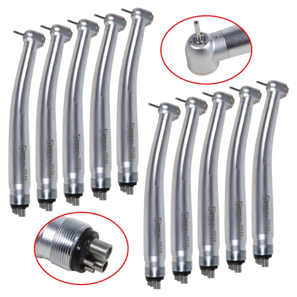 10X стоматологический высокой Скорость Кнопка бормашины с 4 отверстиями