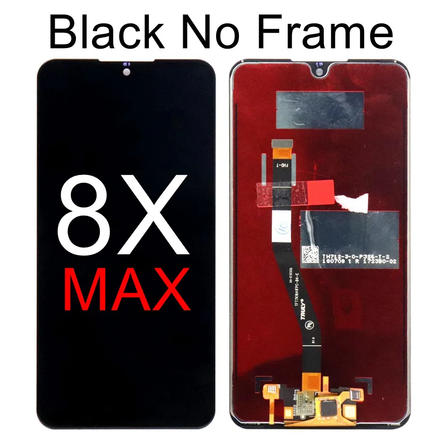 8X Max LCD No Frame Для huawei Honor 8X ЖК-дисплей Дисплей Сенсорный экран дигитайзер с рамкой JSN L22 L21 для Honor 8X MAX ЖК-дисплей Honor8X 8Xmax Экран являются AL00 - Цвет: 8X Max LCD No Frame