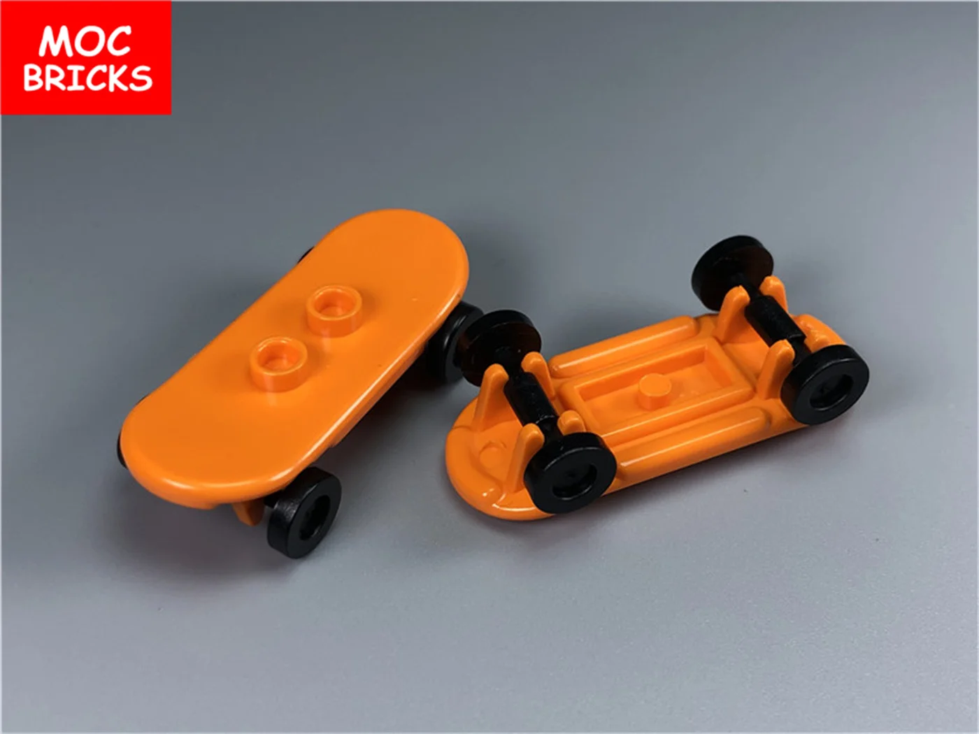 5pcs/lot MOC Bricks Player Skateboard with Trolley Wheel Holders Building Blocks fit 42511&amp2496 Toys gifts | Игрушки и хобби