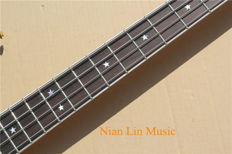4-струнной бас-гитары производство Китай красновато-коричневый Цвет Ольха тела