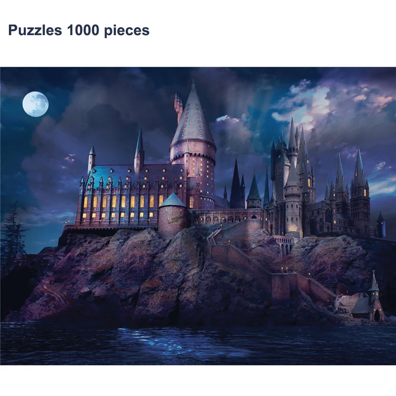 

Super hard Jigsaw Puzzles 1000 Pieces Paper Magic Castle Spirit Pet Landscape DIY Creativity Party Toys for Puzzle Adulto Gifts