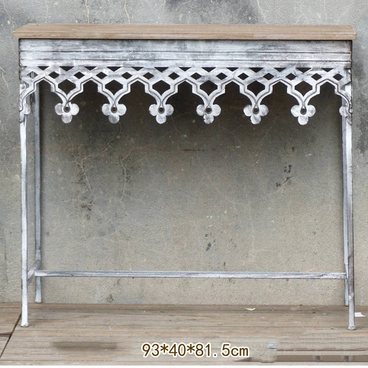 Складной Деревянный металлический Ретро-стол в деревенском стиле | Мебель