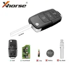Xhorse XKB501EN Тип для Volkswagen B5 стиль дистанционный ключ 3 кнопки платы провод дистанционный ключ 10 шт.лот