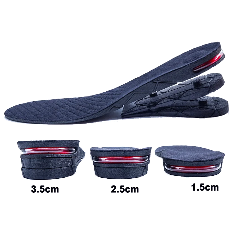 

Invisible Height Increase Insole Adjustable 2 Layer 3CM/4.5CM Air Cushion Pads Elevator Soles Insoles Inserts For Shoe