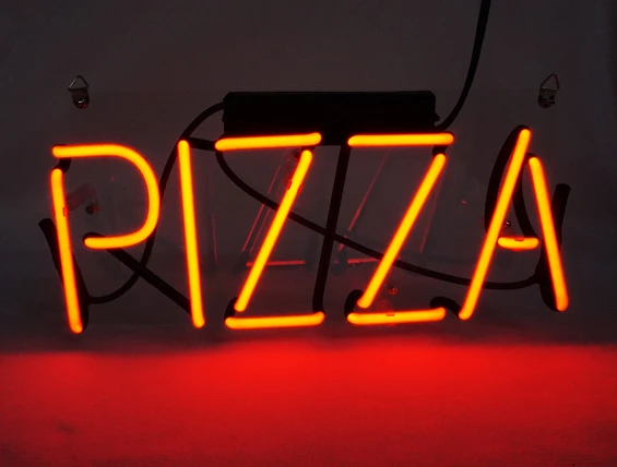 Neon Light Sign Custom Name Beer Bar Home Decor Open Store Lamp Display PIZZA 12''X6''