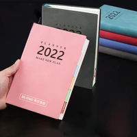 a5 2022 diary weekly notebook planner english version agenda bullet notebook goals habit schedules stationery school supplies