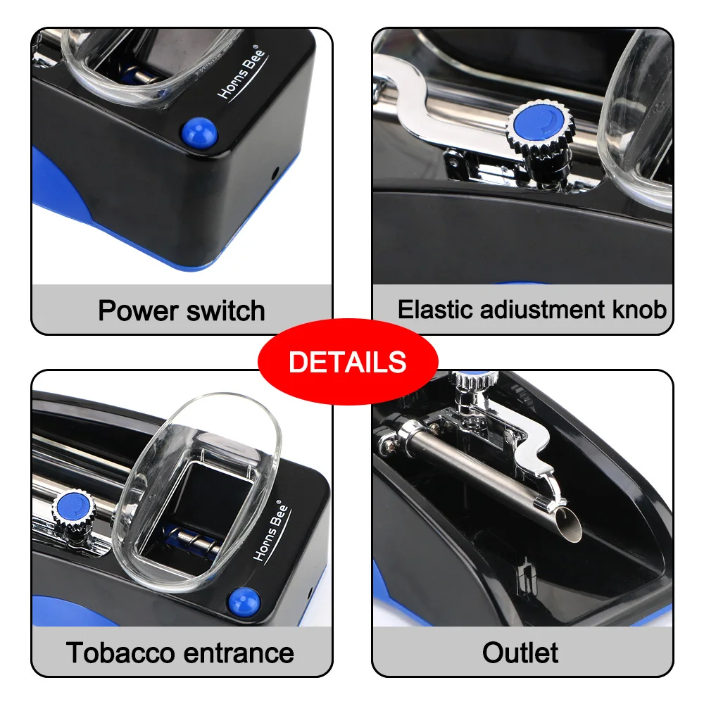 Electric Automatic DIY Injector Maker Smoking Tool Accessories Tobacco Roller Cigarette Rolling Machine EU US Plug | Дом и сад