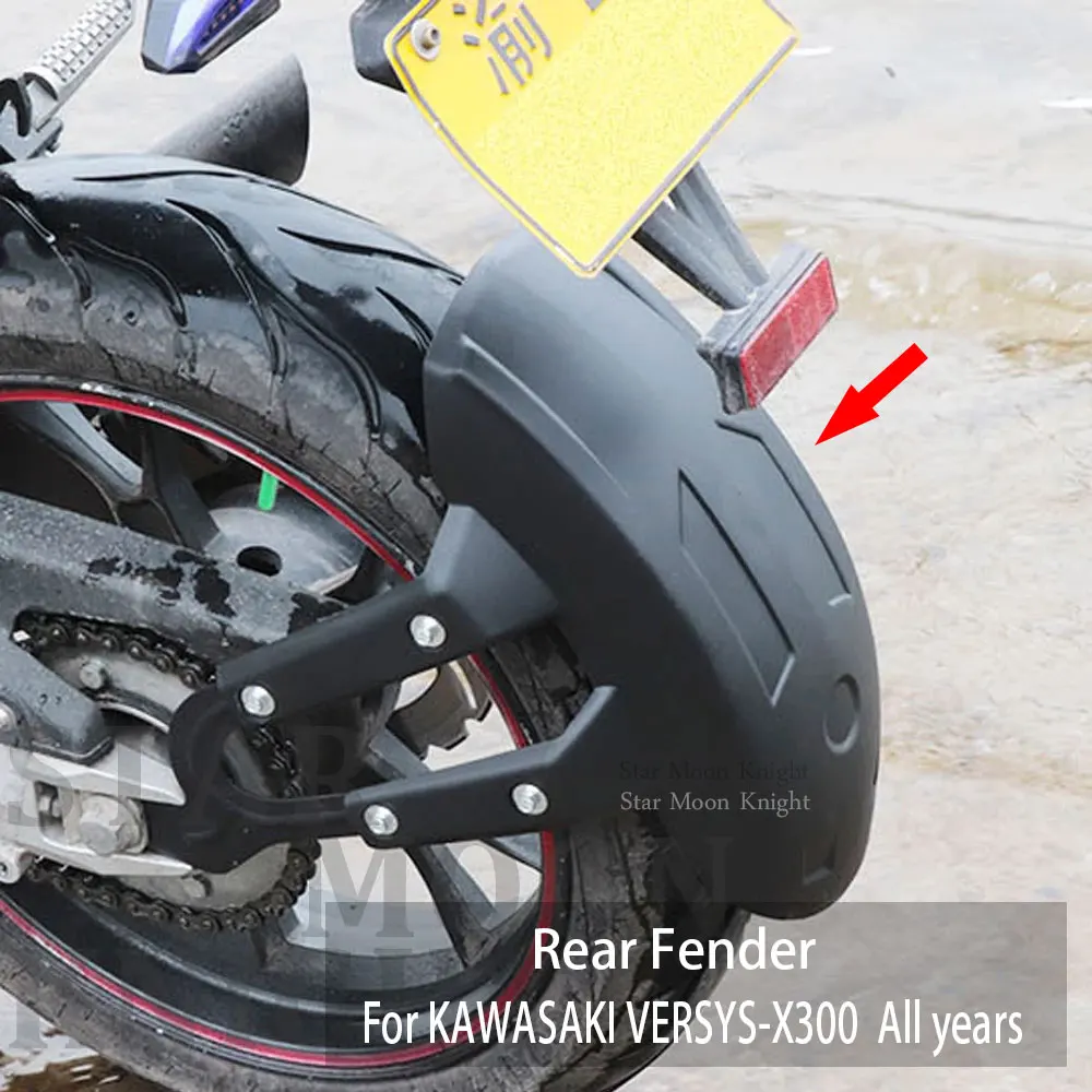 

Крыло для мотоцикла KAWASAKI VERSYS - X300 Versys X300 X 300, заднее покрытие, брызговик, защита от брызг на все годы