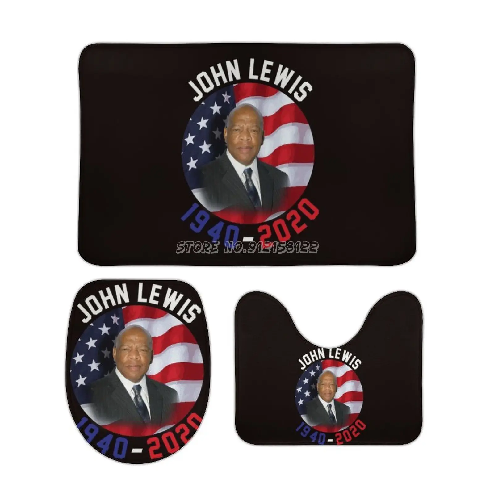 В том числе Джон Льюис гражданского значок справа 3 шт. Набор ковриков для ванной