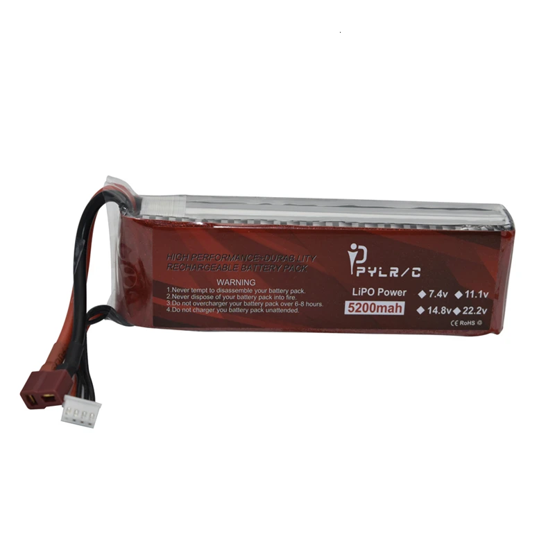Высокая скорость 14 8 v 5200mAh литий полимерный Батарея для радиоуправляемого