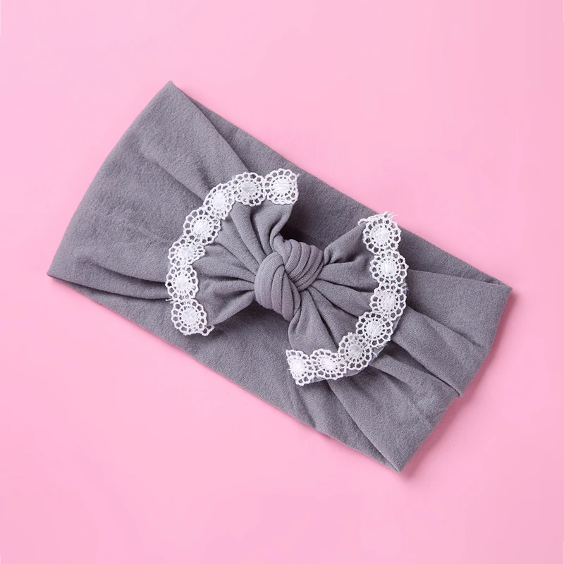 

35 Colors Baby Soft Bows Headband Infant Elastic Nylon Head Wrap Hair Accessories Newborn Boy Girl Turban Hairpins Hairbow