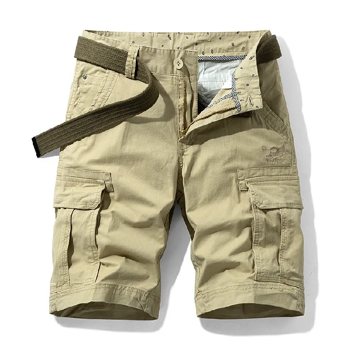 

Chao brand summer outdoor functional loose overalls sports and leisure straight shorts men's Capris middle pants