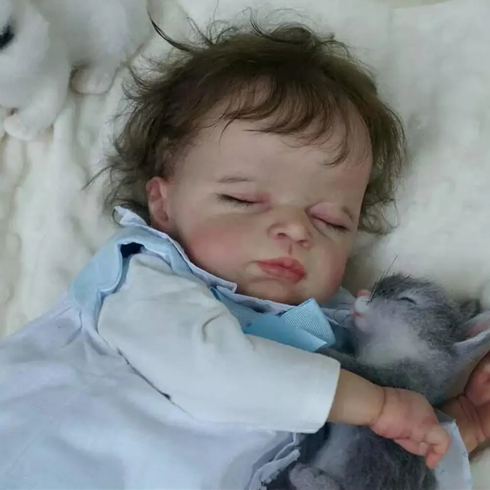 

20inch Reborn Doll Kit Coco Sleeping Baby Doll Body Parts with Unfinished H3K2