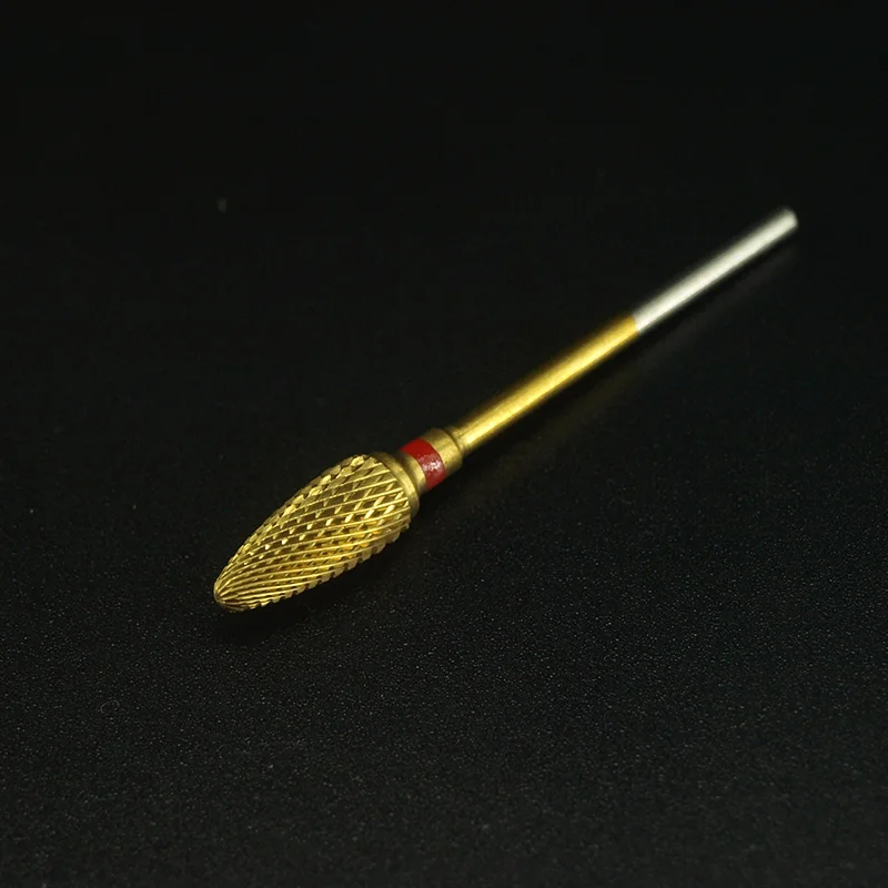 1 шт./лот Золотое тонкое сверло и коническое цилиндрическое из вольфрамовой стали