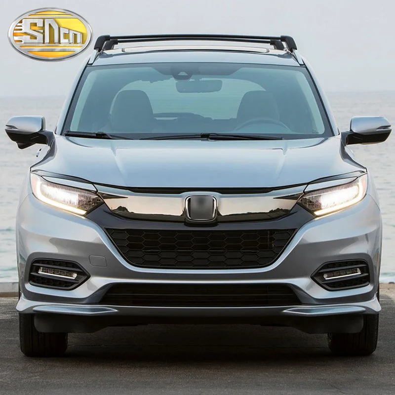 

2PCS For Honda HRV HR-V Vezel 2019 2020 Dynamic Turn Yellow Signal Relay Waterproof ABS Car DRL 12V LED Daytime Running Light