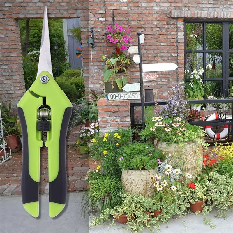 Садовые ножницы с пластиковой ручкой портативные профессиональные садовые из