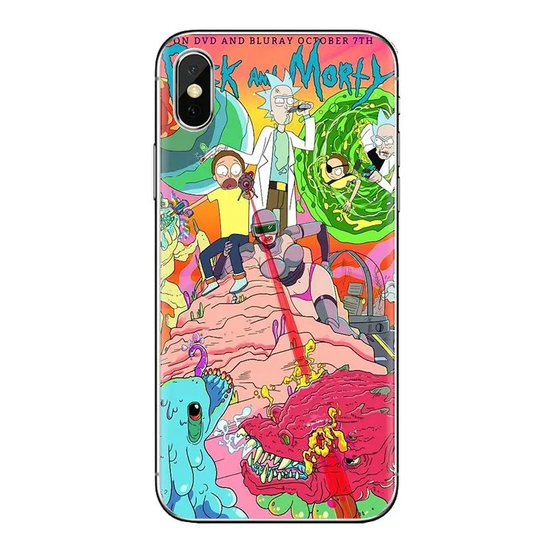 For HTC One U11 U12 X9 M7 M8 A9 M9 M10 E9 Plus Desire 630 530 626 628 816 820 830 2018 Original Rick And Morty Phone Shell Cover |