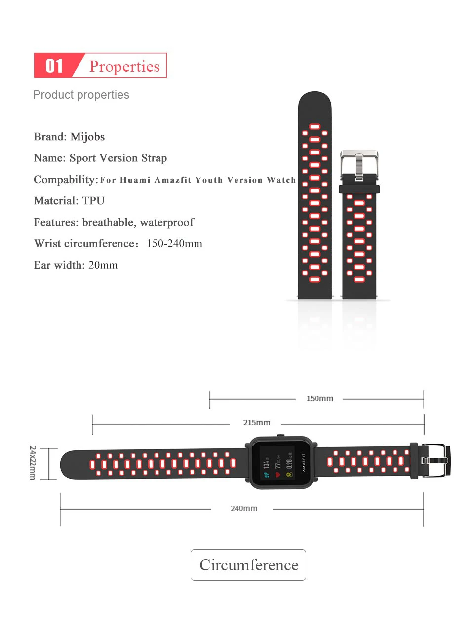 Mijobs 20 мм спортивный ремешок защитный чехол для Xiaomi Huami Amazfit Bip бит Смарт часы силиконовый браслет аксессуары