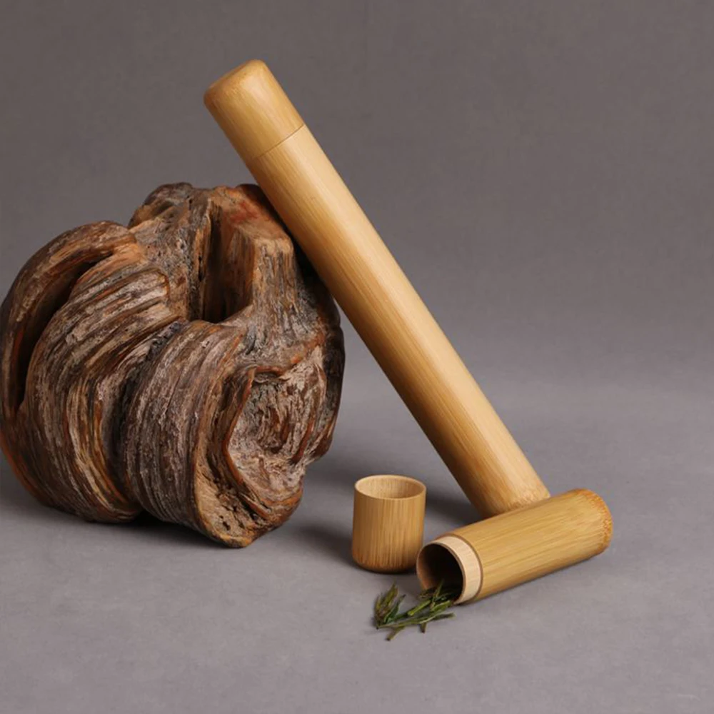 Дорожная портативная бамбуковая чайная подставка ручной работы в традиционном