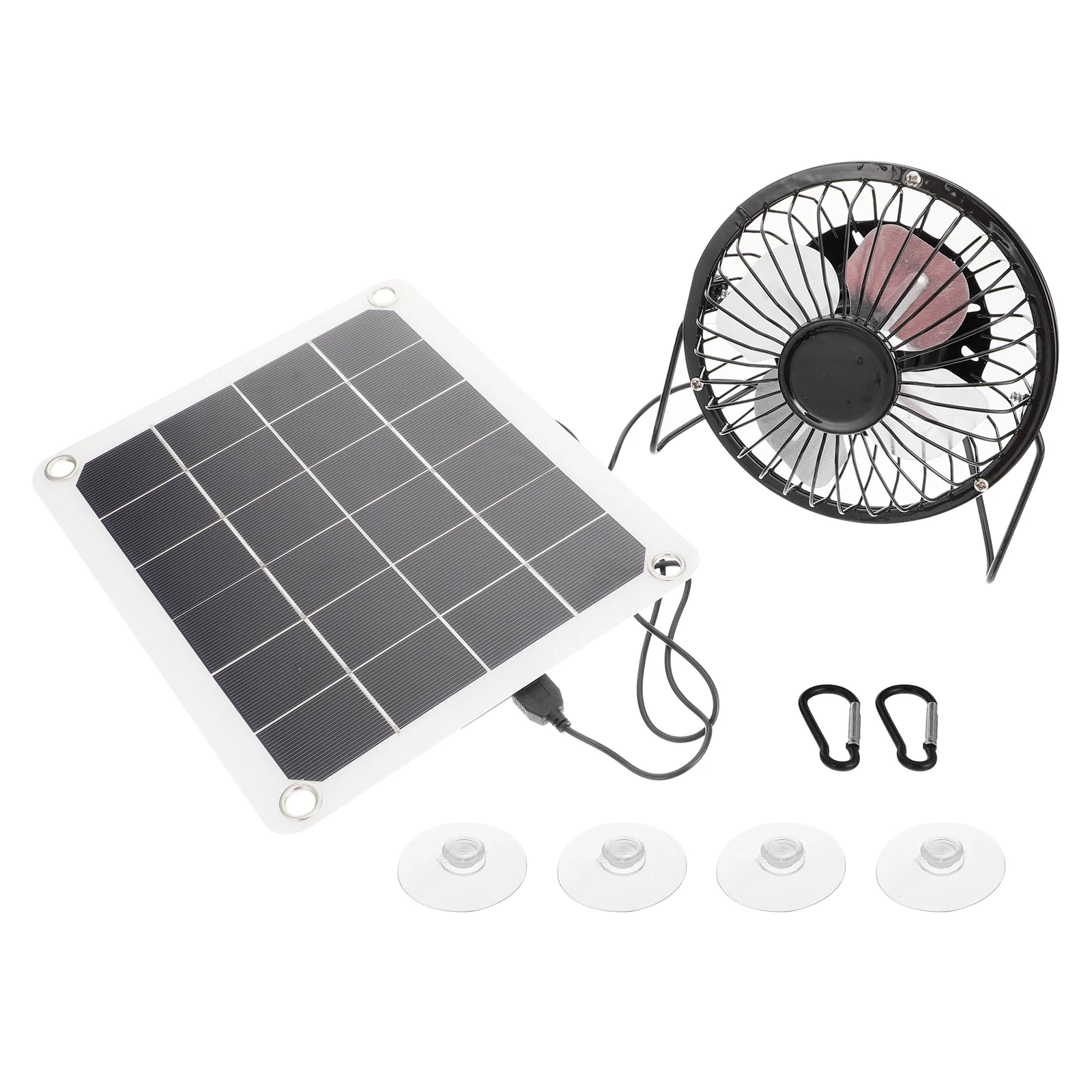 

1 Set Solar Panel Fan Solar Energy Cooling Fan Solar Panel Powered Fan
