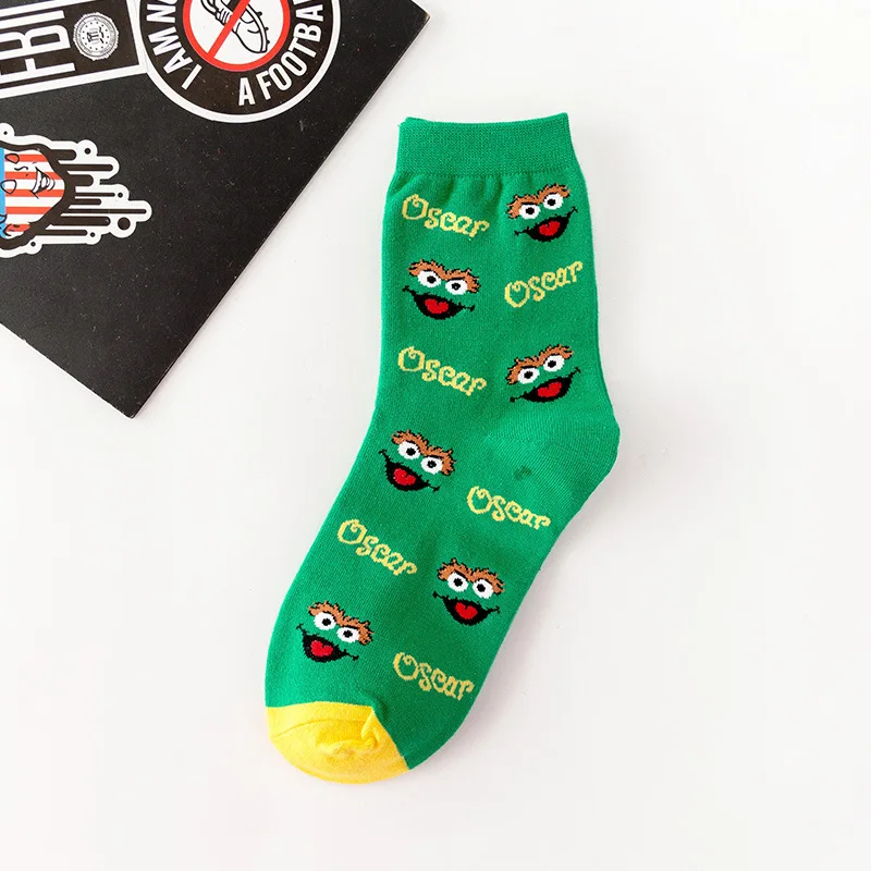 Женские хлопковые носки с мультяшными персонажами короткие милые хипстерские