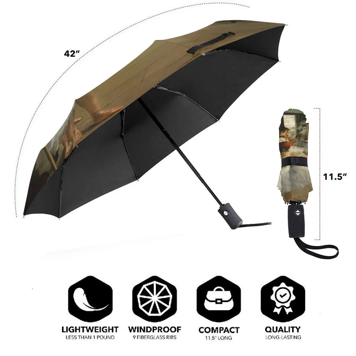 Comprare Ombrello Automatico Pieghevole Resistente Al Vento Donna Auto Edgar Degas The Dance Class Ombrelli Antivento Pioggia Per Uomo Ombrellone