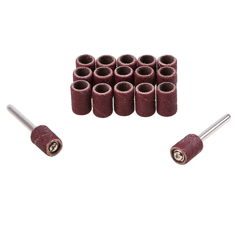 

50Pcs Sanding Drum Set 320 Grit Sanding Flap Disc Wood Polishing Bands Grinding Wheel Abrasive Tools For Rotary Tool