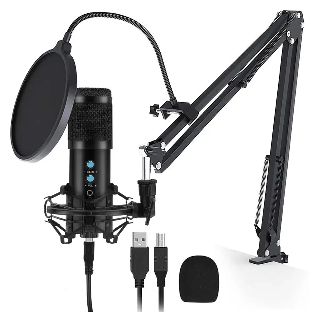 Профессиональный конденсаторный микрофон BM 858 usb для студийной записи планшетов