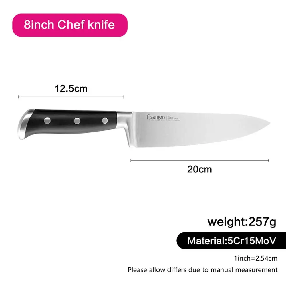 FISSMAN KOCH серии немецкие Стальные Кухонные ножи шеф-повара Santoku нож для нарезки - Цвет: Model 2381
