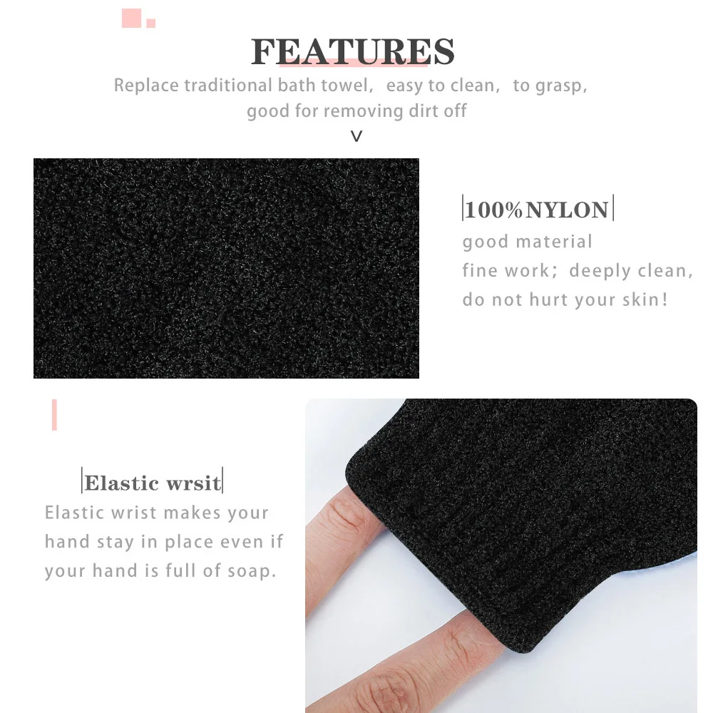 Перчатки рукавицы для купания сауны спа очищения тела и лица двухсторонние