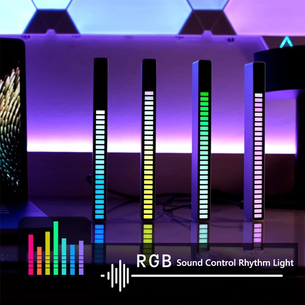 RGB-лампа светодиодсветодиодный с активацией музыки USB-зарядкой | Компьютеры и