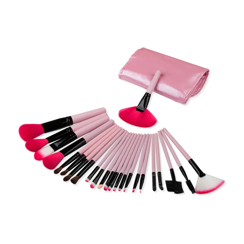 24pcs/set Professional Makeup Brushes Set 3color Brushes Set Tools Portable Full Cosmetic Brush Tools Kits Makeup SET G24001
