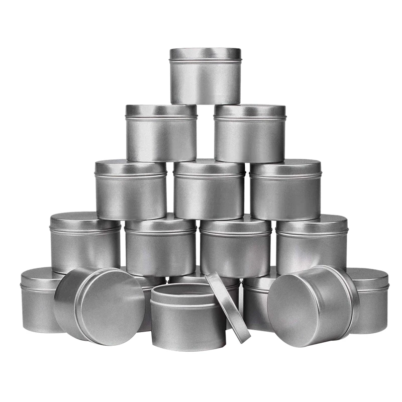 18 Piece Candle Tin , 4 Oz, Candle Containers for DIY Candle Making,Candle Container,Handmade Candle Making Tools