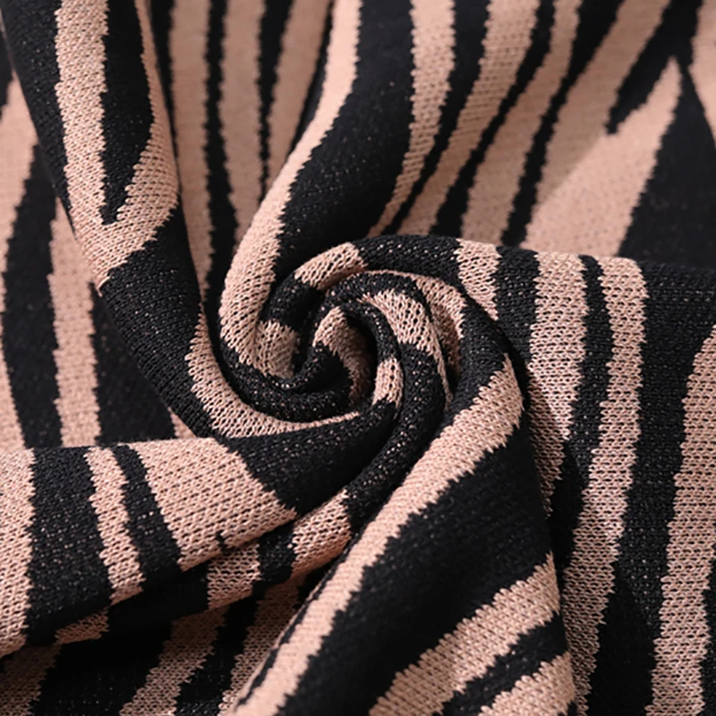 

Zebra-Striped O-Neck Thin Knitted T Shirt Women Clothes 2021 Summer Short Sleeve Vintage Tee Shirt Slim Woman Tshirts Top Mujer