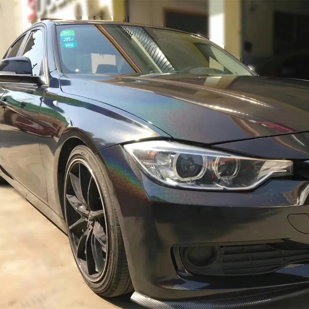 Sunice 10 см x 152 Автомобильная виниловая черная Лазерная хромированная