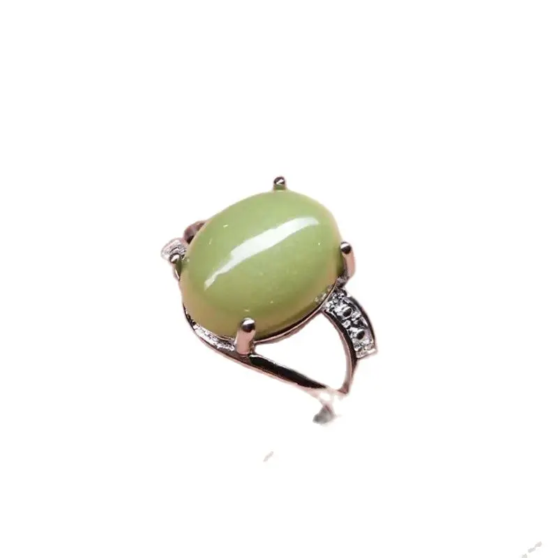 

Beautifully inlaid fluorescent stone, lady ring