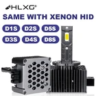 Автомобильная светодиодная лампа HLXG, 6000 лм, К, комплект для преобразования D1R, D2S, D3R, D4S, D4R, D2R, D5S, D8S
