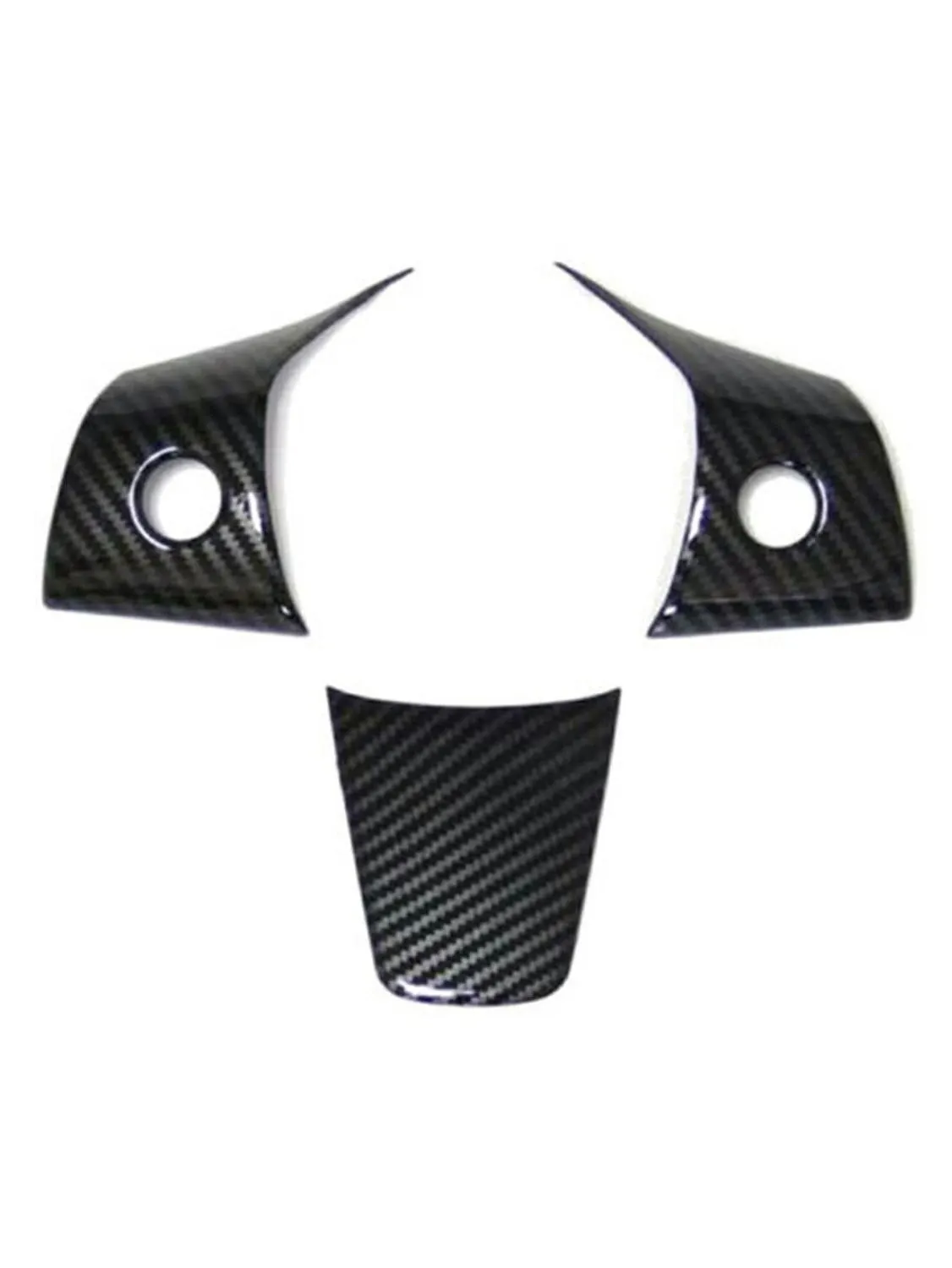 

3pcs/set Car Steering Wheel Moulding Carbon Cover Trim Sequin Decoration Sticker For 18-19 For Tesla Model 3