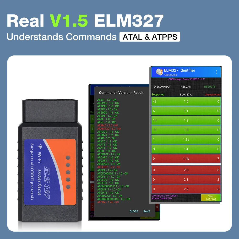 Автомобильный сканер Elm327 Obd2 диагностический инструмент Pic18f25k80 для дизельных