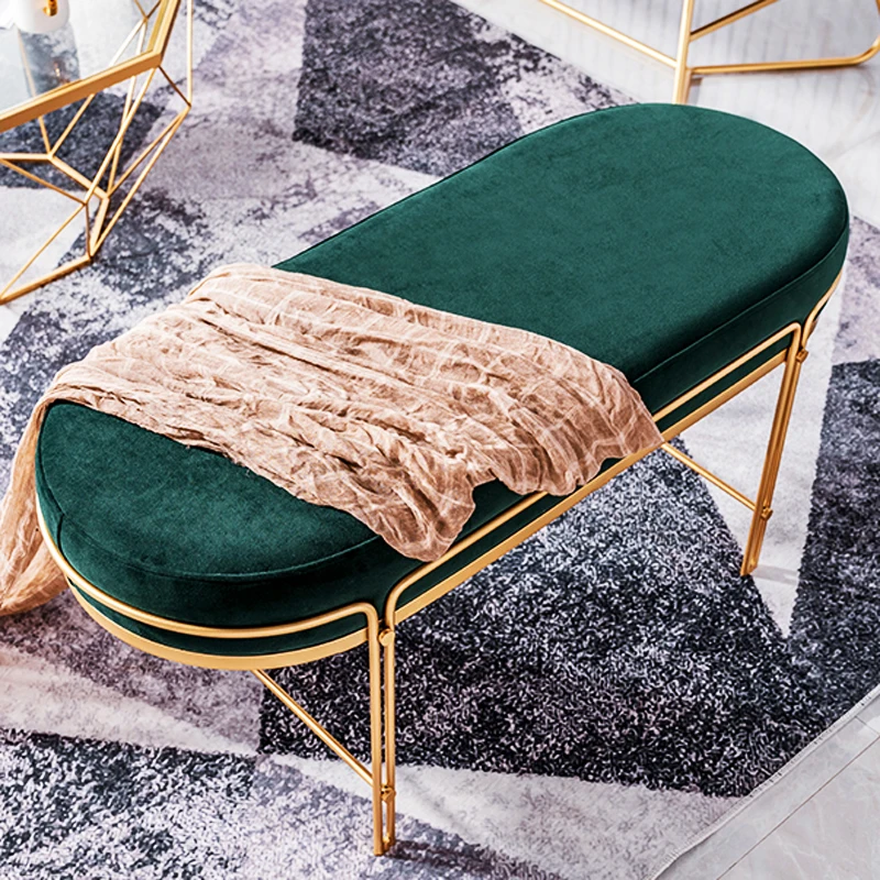 Роскошная Скандинавская повязка Золотая королева пуфик-оттоманка туфли для