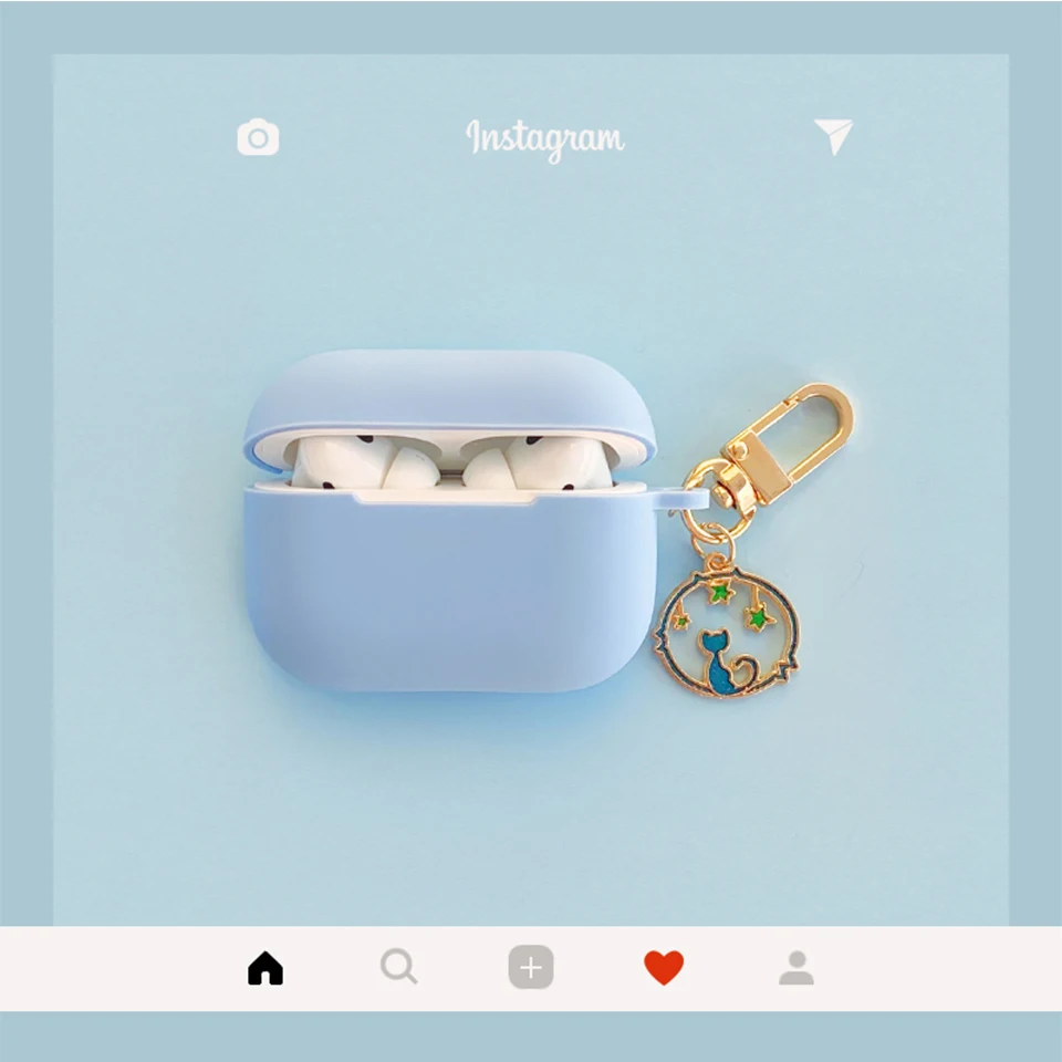 Силиконовый чехол для Apple Airpods Pro беспроводных Bluetooth наушников в Корейском стиле
