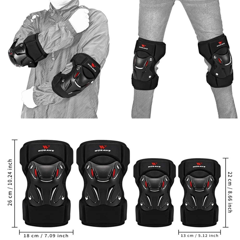 Наколенники WOSAWE MTB для мотокросса взрослых сноуборда езды на велосипеде защитный
