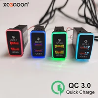 xcgaoon qc3 0 quick charge dual 2 usb special car charger adapter for toyota with short circuit protection fit size 40x22mm
